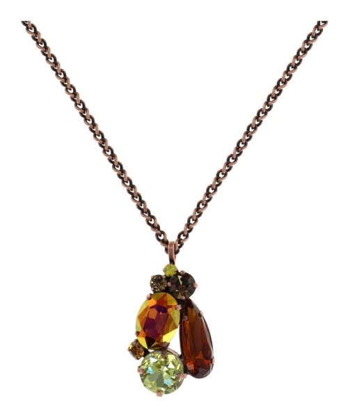 Konplott - Gems Riot - Saffron Curry Turmeric, yellow, antique copper, necklace pendant