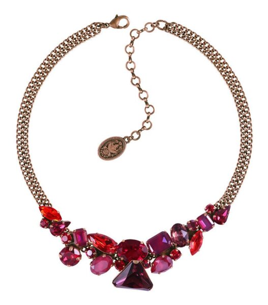 Konplott - Gems Riot - Passion Red, red, antique copper, necklace