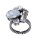 Konplott - Gems Riot - Moon Crystal, white, antique silver, ring