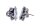 Konplott - Gems Riot - Moon Crystal, Weiß, Antiksilber, Ohrringe mit Stecker