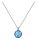 Konplott - Rivoli - Blau, crystal ocean de lite, Antiksilber, Halskette mit Anhänger