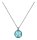 Konplott - Rivoli - light blue, crystal silky sage delite, antique silver, necklace pendant