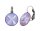Konplott - Rivoli - Lila, crystal lavender de lite, Antiksilber, Ohrringe mit Brisur