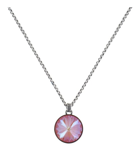 Konplott - Rivoli - orange, crystal orange glow delite, antique silver, necklace pendant