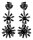 Konplott - Jumping Baguette De Luxe - Mystery Black, black, dark antique silver, earring stud dangling