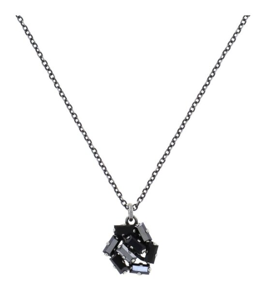 Konplott - Jumping Baguette De Luxe - Mystery Black, black, dark antique silver, necklace pendant