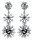 Konplott - Jumping Baguette De Luxe - Reflection White, Weiß, Antiksilber, Ohrringe mit Stecker und Hängelement