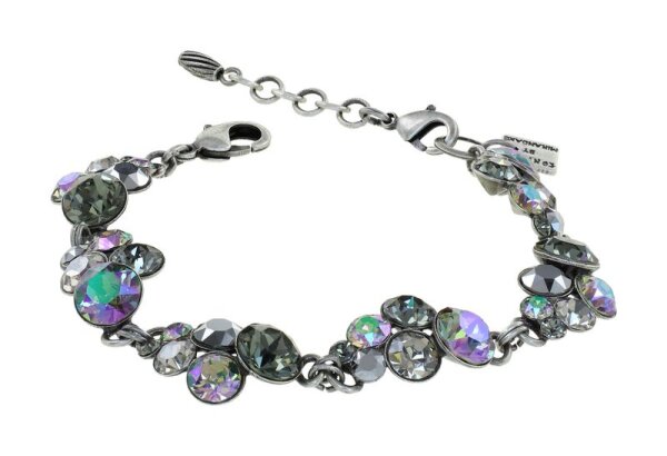 Konplott - Petit Glamour - Paradise Grey, lila, antique silver, bracelet
