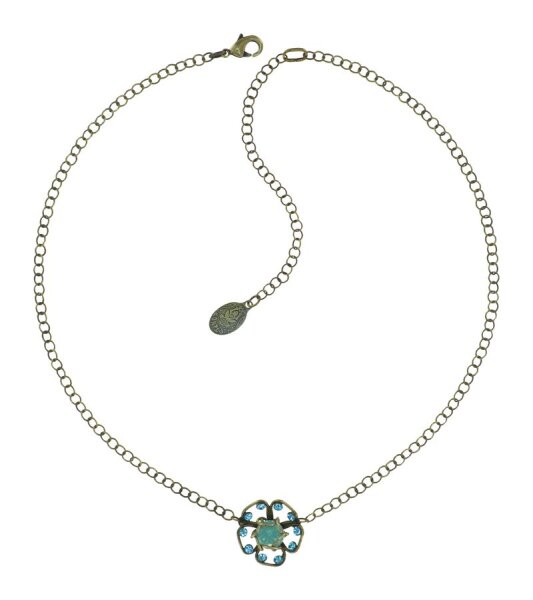 Konplott - Verlorene Unschuld am Gartenzaun - green, antique brass, necklace