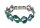 Konplott - Shopping Drops - blue/green, antique silver, bracelet