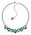 Konplott - Shopping Drops - blue/green, antique silver, necklace