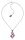 Konplott - Shopping Drops - pink/lila, antique silver, necklace pendant