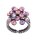 Konplott - Magic Fireball - pink/lila, antique silver, ring Classic Size