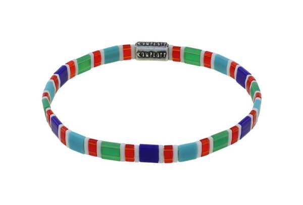 Konplott - Tilala - Multifarben, Antiksilber, Armband auf Gummiband