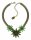 Konplott - Daisy Riot - green, antique brass, necklace