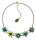 Konplott - Daisy Riot - green, antique brass, necklace