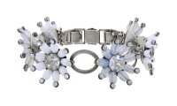 Konplott - Daisy Riot - white, antique silver, bracelet