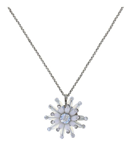 Konplott - Daisy Riot - white, antique silver, necklace pendant