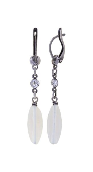 Konplott - Daily Desire - White, antique silver, earring dangling