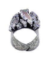 Konplott - Abegail - pastel multi, antique silver, ring