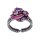Konplott - Abegail - pink, antique silver, ring