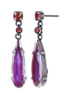 Konplott - Abegail - pink, antique silver, earring stud...