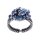 Konplott - Abegail - blue, antique silver, ring