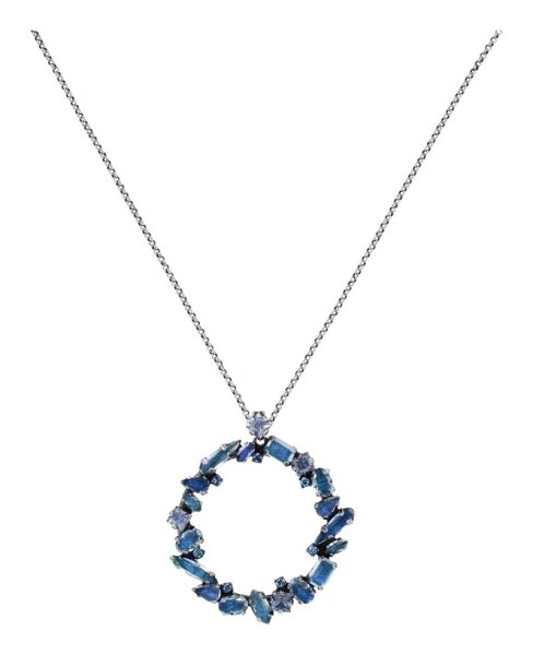 Konplott - Abegail - blue, antique silver, necklace pendant, long