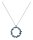 Konplott - Abegail - blue, antique silver, necklace pendant, long