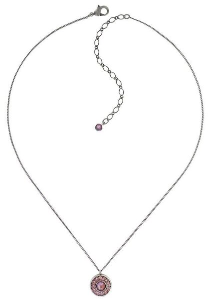 Konplott - Spell on You - pink, Light antique silver, necklace pendant