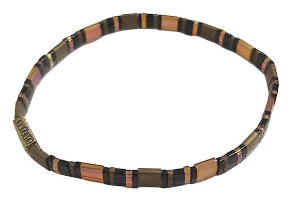 Konplott - Tilala - brown/black, antique brass, bracelet