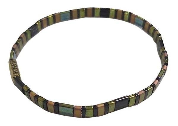 Konplott - Tilala - black/green, antique brass, bracelet