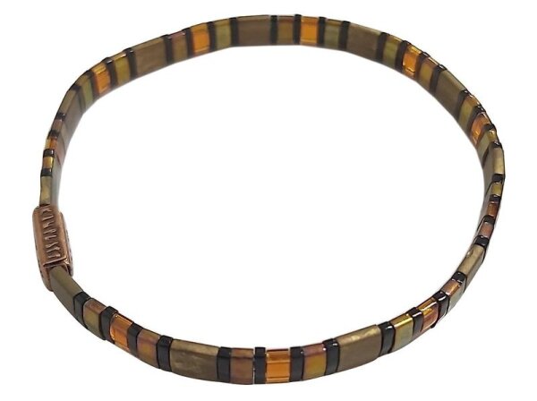 Konplott - Tilala - black/green, antique brass, bracelet