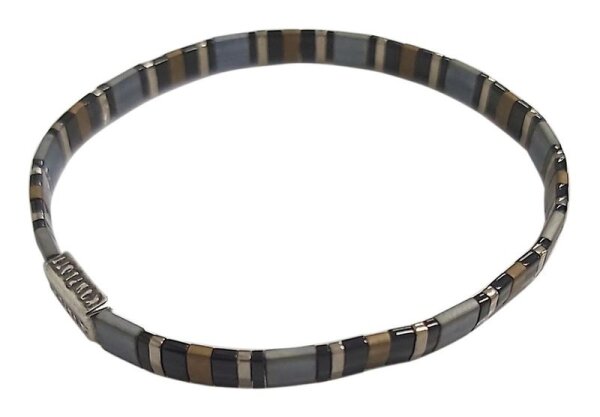 Konplott - Tilala - black/grey, antique silver, bracelet