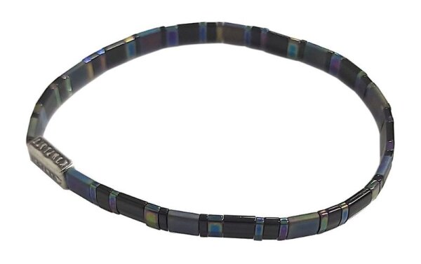 Konplott - Tilala - black/lila, antique silver, bracelet