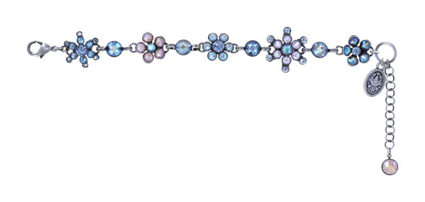 Konplott - Lost Garden - pastel, blue/pink, antique silver, bracelet