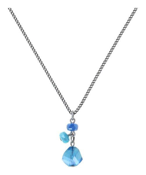 Konplott - Jelly Flow - Blau, helles Antiksilber, Halskette mit Anhänger