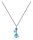 Konplott - Jelly Flow - blue, Light antique silver, necklace pendant
