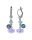 Konplott - Jelly Flow - green/lila, Light antique silver, earring dangling