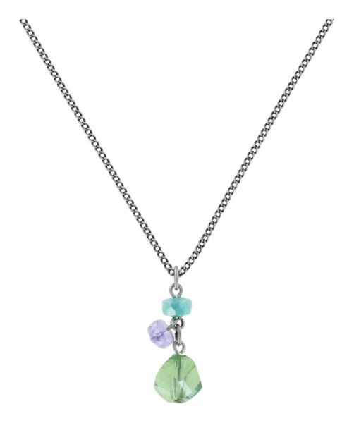 Konplott - Jelly Flow - green/lila, Light antique silver, necklace pendant