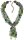 Konplott - Jelly Flow - green/lila, Light antique silver, necklace collier