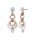 Konplott - Rings in Concert - Silber, Kupfer, glänzendes Silber, glänzendes Kupfer, Ohrringe mit Stecker und Hängelement