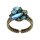 Konplott - Abegail - Jungle Greens, blue/green, Light antique brass, ring