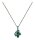 Konplott - Abegail - Jungle Greens, blue/green, Light antique brass, necklace pendant