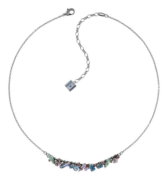 Konplott - Abegail - Multi Sorbet, pastel multi, Light antique silver, necklace