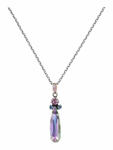 Konplott - Abegail - Multi Sorbet, pastel multi, Light antique silver, necklace pendant