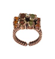 Konplott - Matrix - brown/orange, antique copper, ring