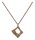 Konplott - Matrix - brown/orange, antique copper, necklace pendant