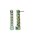 Konplott - Matrix - green, antique brass, earring stud dangling