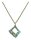 Konplott - Matrix - green, antique brass, necklace pendant